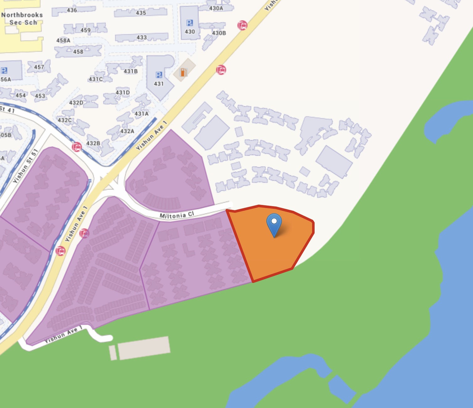 Miltonia Close EC Location Miltonia Close EC Location